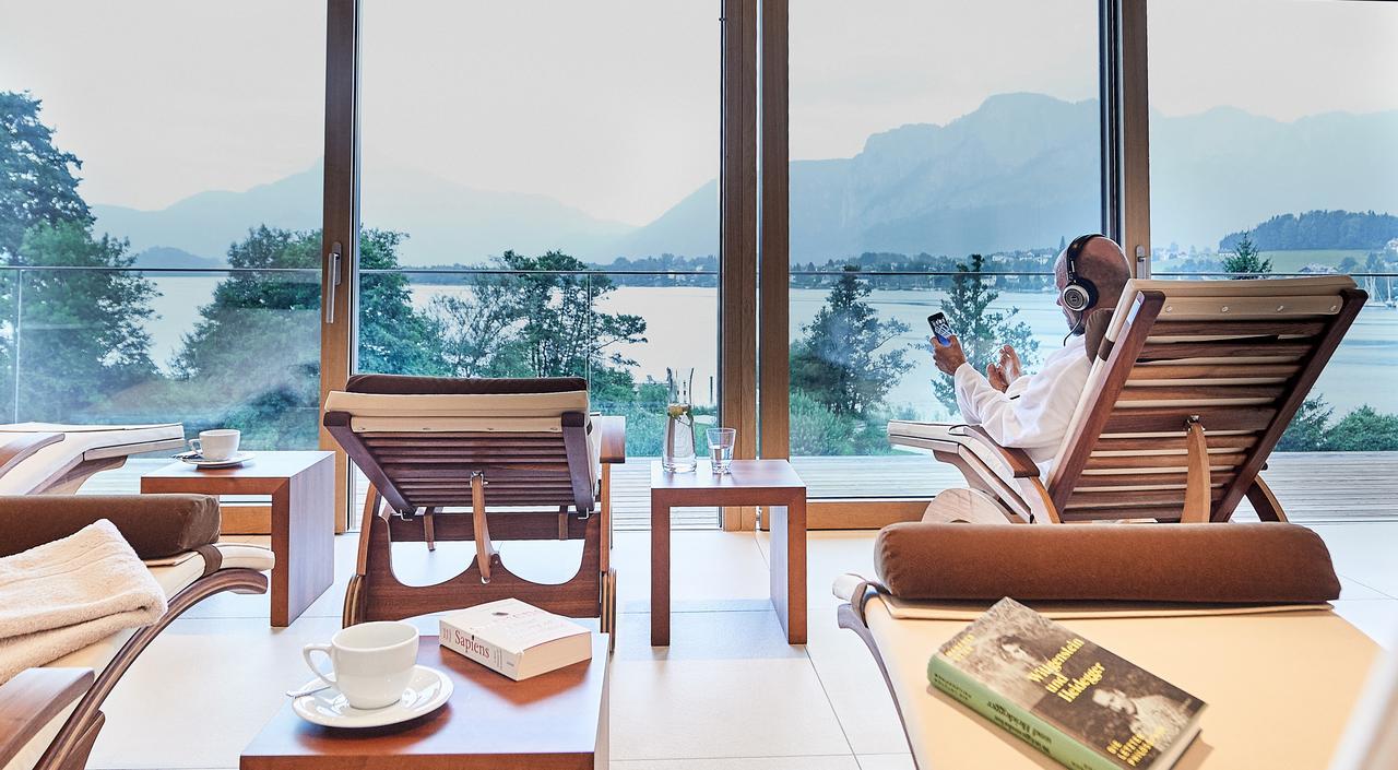 Seehotel Restaurant Lackner Мондзее Экстерьер фото